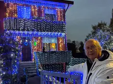 Giorgio Bassan decora la sua casa in via Claudiano ad Abano ogni Natale