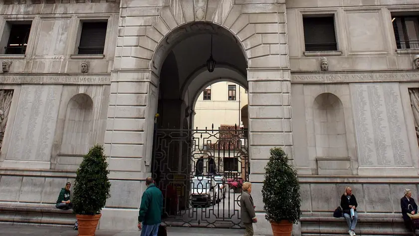 L'ingresso principale di Palazzo Moroni