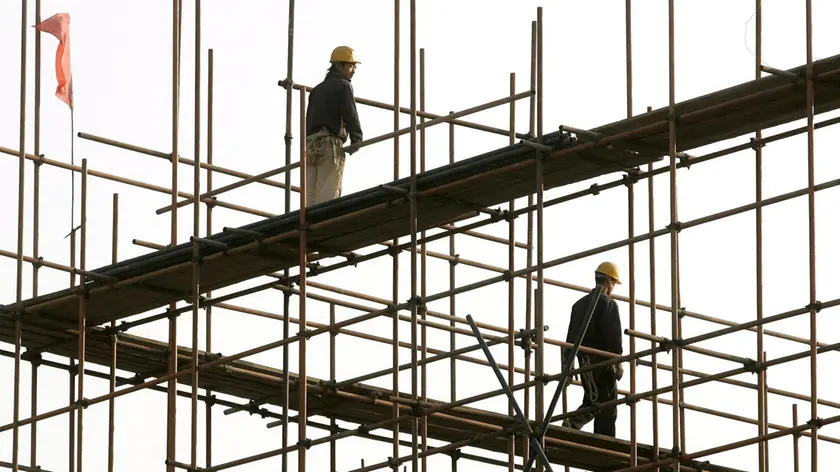 Lavoratori in un cantiere edile