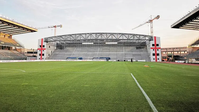 La nuova curva alla stadio Euganeo