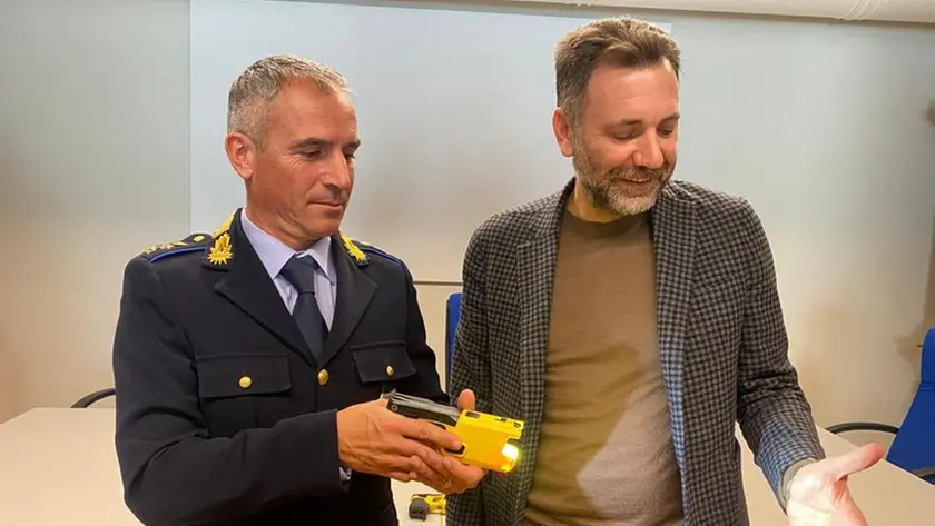 La presentazione dei Taser a Cittadella