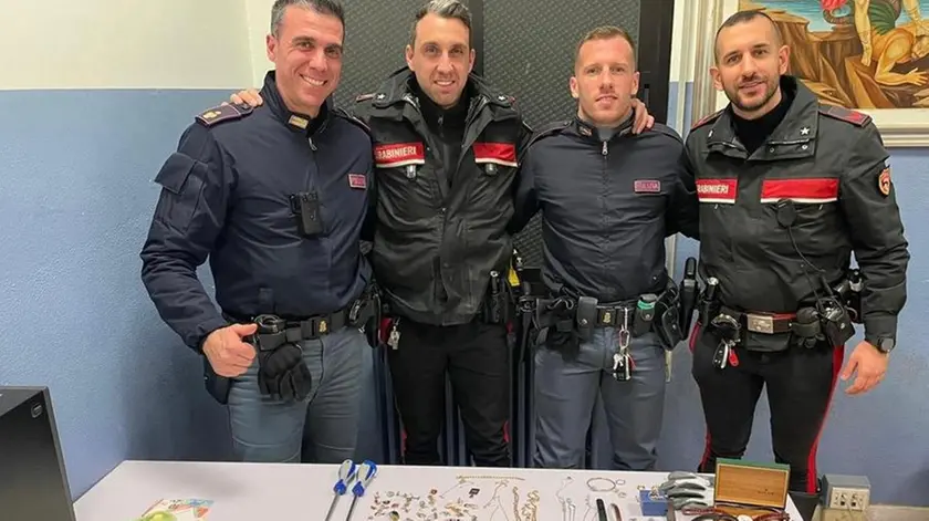 La refurtiva recuperata dall'intervento congiunto a Padova di carabinieri e polizia