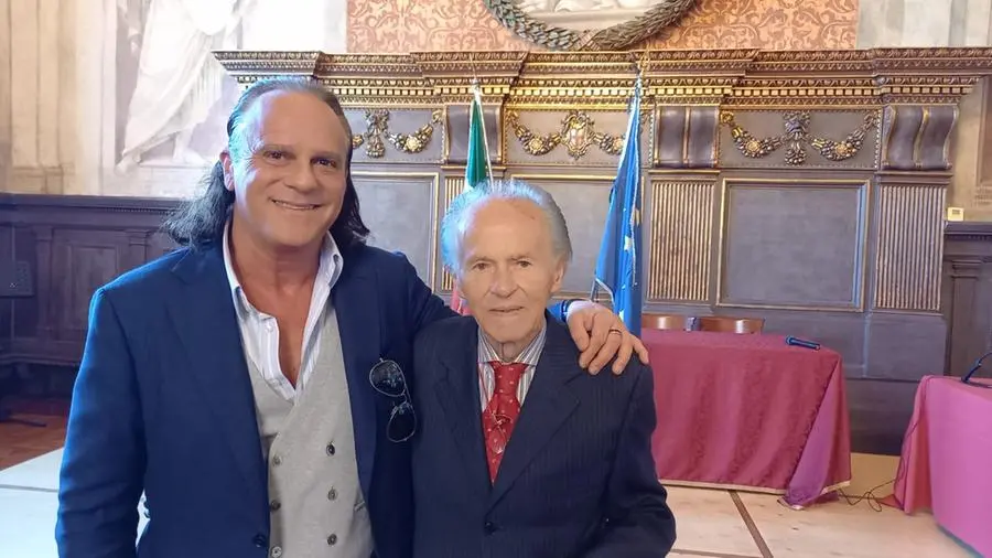 Arturo Busso con il figlio Michele