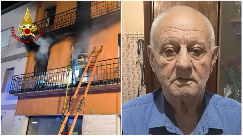 L'intervento dei vigili del fuoco a Villafranca e la vittima Ioan Toma, 76 anni