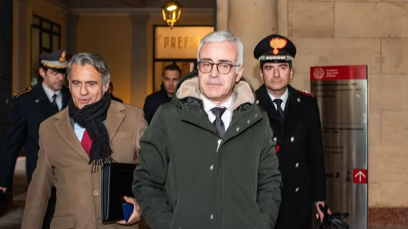 Il questore Marco Odorisio, il prefetto Giuseppe Forlenza e il colonnello Michele Cucuglielli (Foto Edoardo Fioretto)