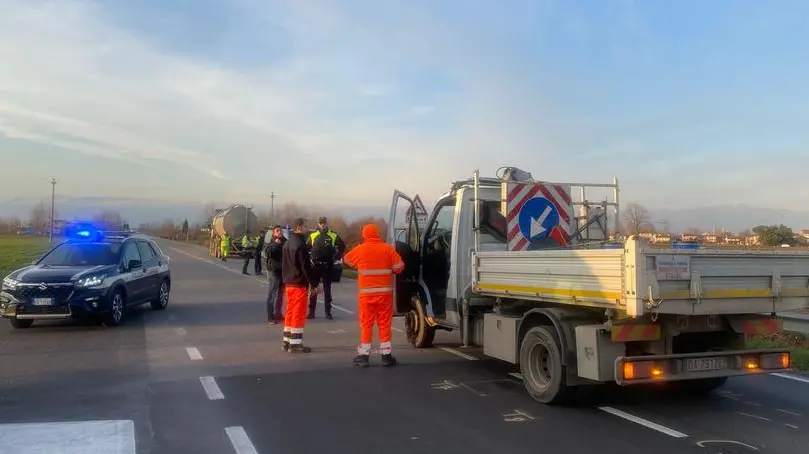 Il luogo dell'incidente a Grantorto