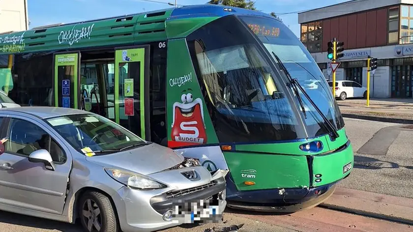 Il luogo dell'incidente in quartiere Guizza