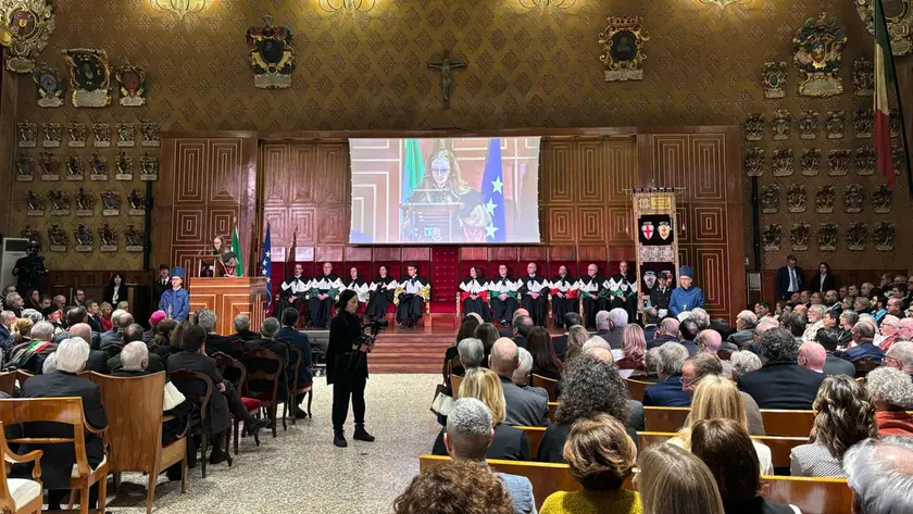 Un momento della cerimonia di inaugurazione dell'anno accademico a Padova