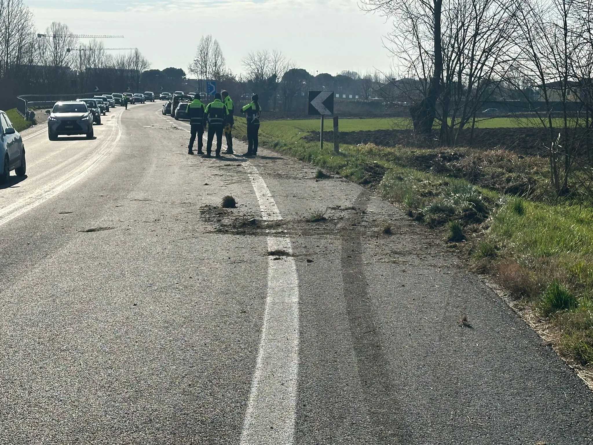 Il luogo dell'incidente mortale