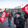 Un presidio dei lavoratori dell'azienda di logistica Lgt Italia