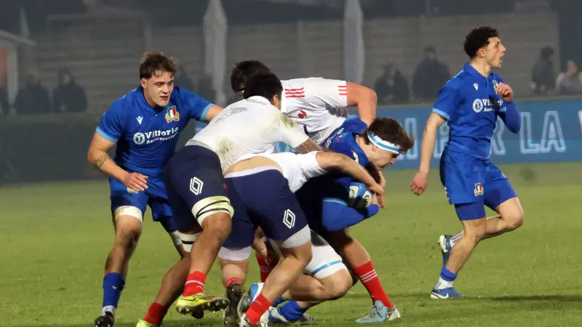 L'Italia under 20 di rugby sconfitta a Monigo