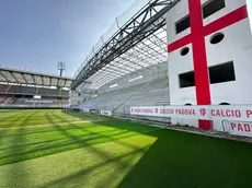 La curva sud dello stadio Euganeo