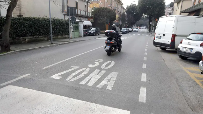 La zona 30 del quartiere Palestro a Padova (foto Bianchi)