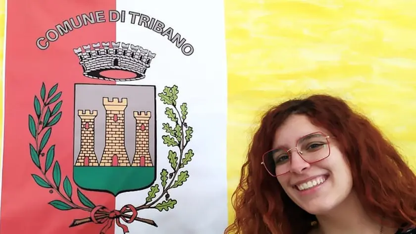 Maddalena Tramontan in municipio a Tribano