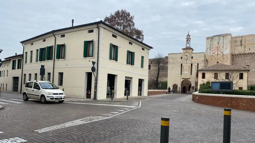 Il luogo in cui è avvenuto l'incidente a Cittadella la sera dell'8 marzo