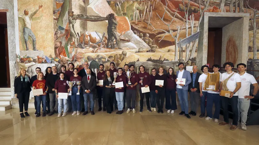 La cerimonia di premiazione degli studenti-atleti all'Università di Padova