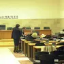 Un’aula del tribunale di Padova dove si celebrano i processi