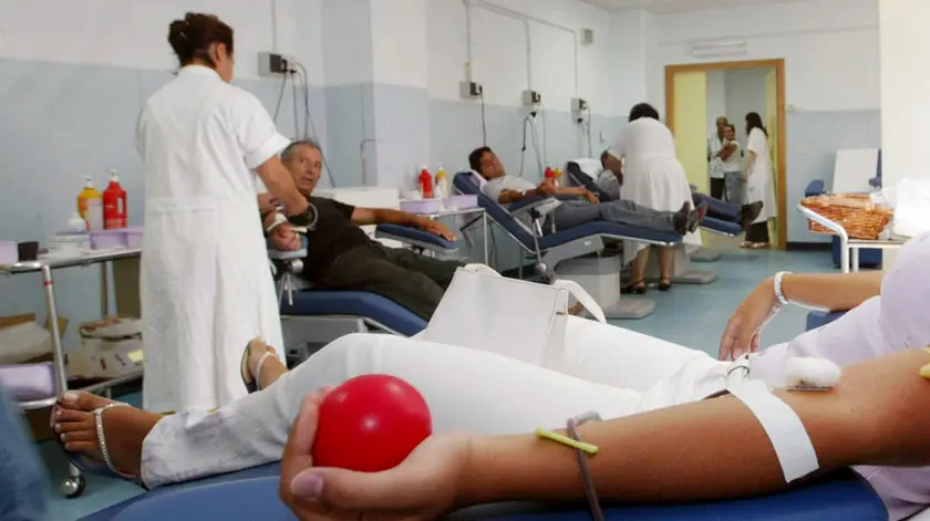 Una donazione di sangue