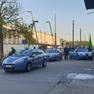 Alcuni equipaggi della Squadra Volanti durante un controllo in zona stazione