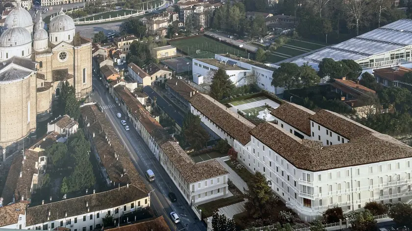 Veduta aerea di Villa Morgagni
