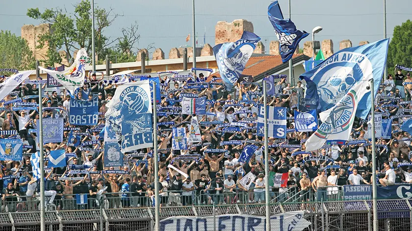 La tifoseria del Cittadella (foto Piran)
