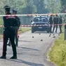 Carabinieri sul luogo della rissa avvenuta a Castelfranco, all'esterno della Baita al Lago e costata la vita al 20enne di Trebaseleghe, Lorenzo Cristea