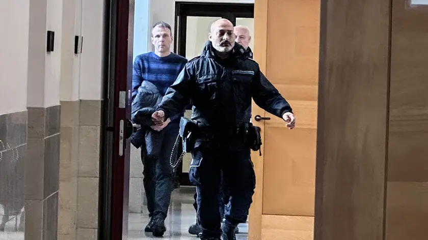 L’imputato Erik Zorzi in tribunale a Padova
