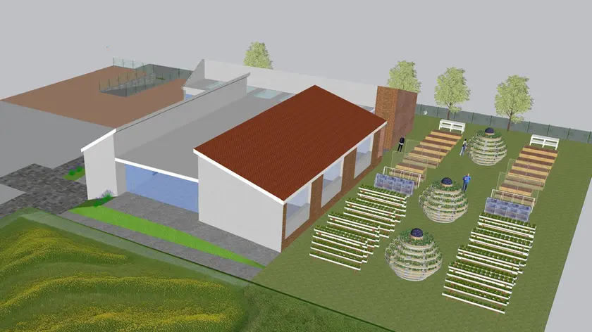 Il rendering del laboratorio