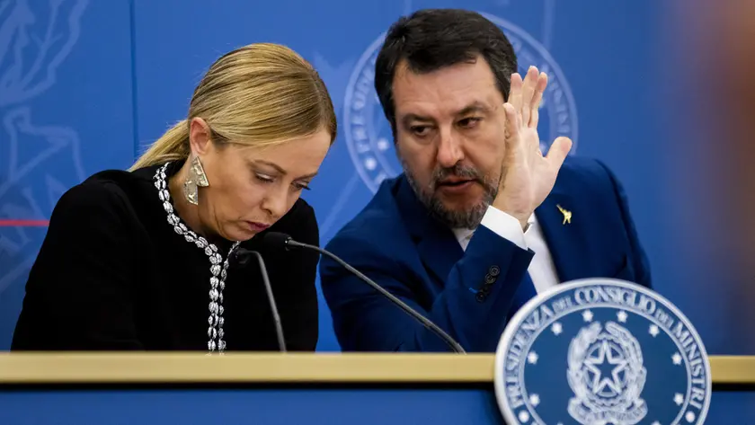 Giorgia Meloni e Matteo Salvini