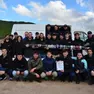 Gli studenti padovani con il razzo costruito interamente da loro e lanciato sui cieli d'Abruzzo