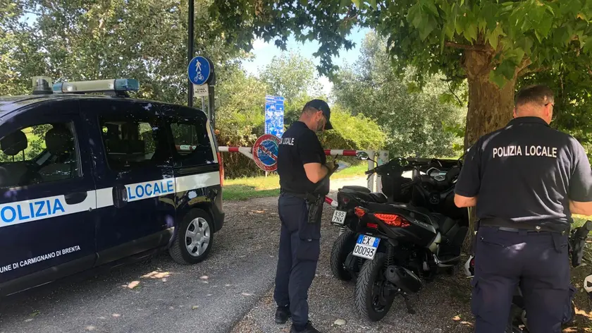 L’intervento della polizia locale lungo l’asse del Brenta