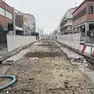 Un cantiere del tram a Padova