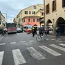 Un intervento dell'ambulanza in via Belzoni