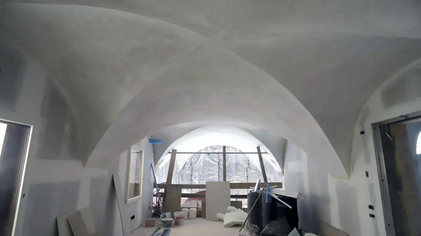Nel cantiere che sta trasformando l'ex convento di via Cassan a Padova in dimore di lusso