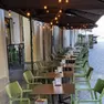 Un plateatico in centro a Padova