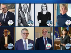Sette assessori su dieci (quelli con le immagini a colori) della giunta Fedriga hanno deciso di rimettere le deleghe al Presidente