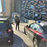 Carabinieri all'esterno dell'ospedale di Cittadella
