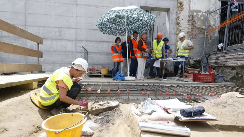 Gli scavi in via Campagnola a Padova