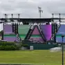 Il palco allestito a Bibione per il concerto di Vasco