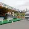 L'allestimento delle giostre in Prato della Valle a Padova