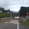 Il sottopasso di via Malfattini a Loreggia allagato dopo la bomba d'acqua