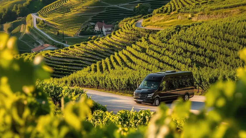 Bus a chiamata per visitare le colline Unesco