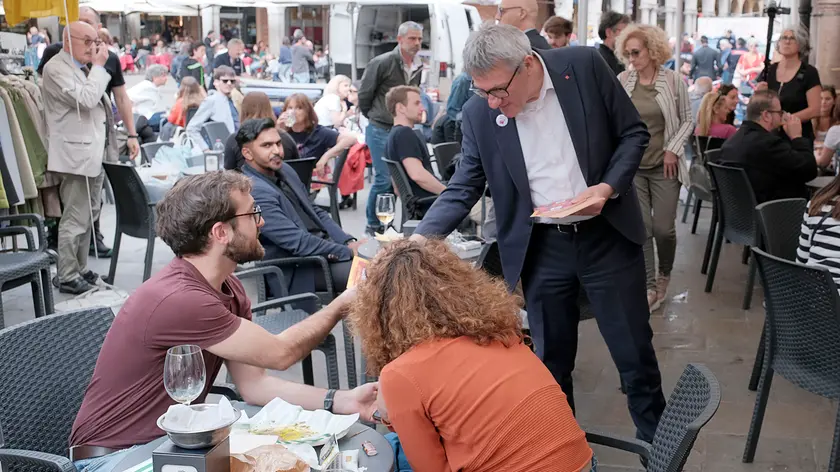 Landini in piazza (foto Bianchi)