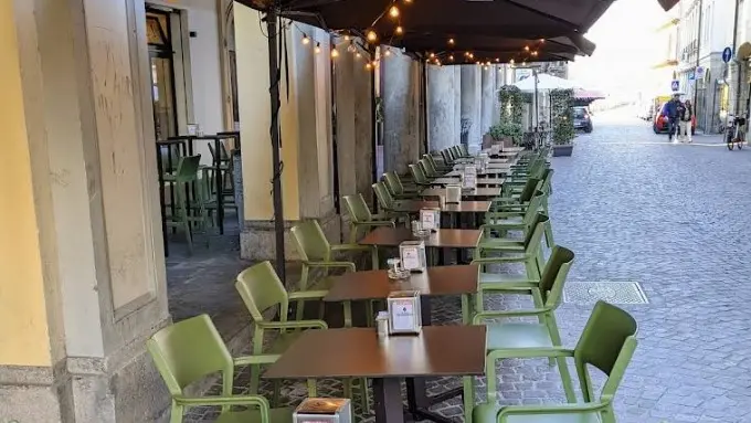 Un plateatico in centro a Padova