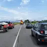 L'incidente sulla statale Adriatica a Monselice