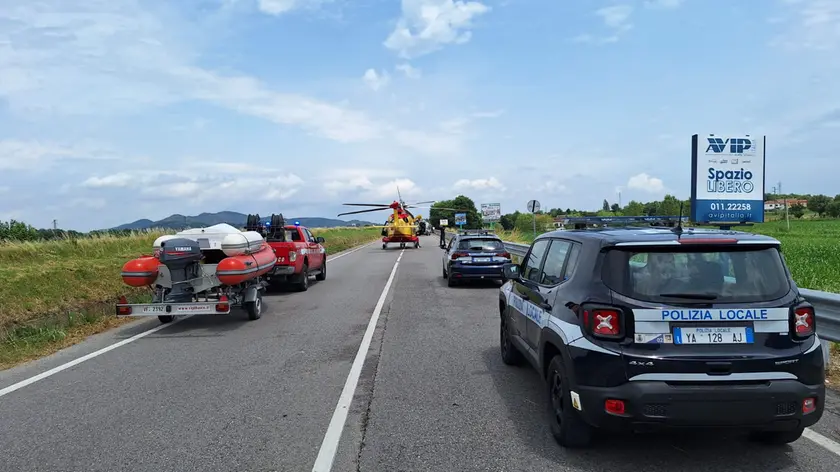 L'incidente sulla statale Adriatica a Monselice