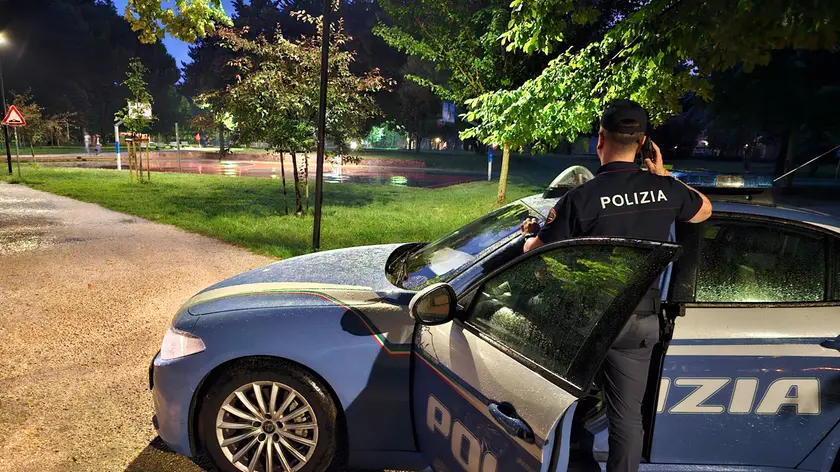 La polizia al parco Milcovich a Padova