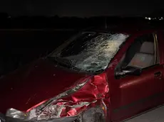 La Fiat Punto condotta dal 22enne arrestato