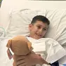 Il piccolo Abdullah, 10 anni, arrivato a Padova da Gaza per curarsi