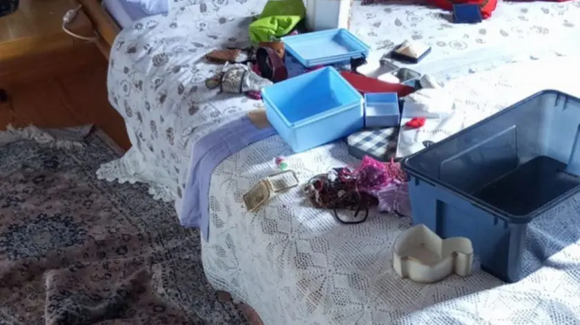 Una delle case visitate dai ladri ad Abano Terme